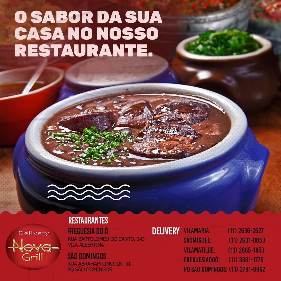 Nova Grill Vila Maria Churrascaria cardápio