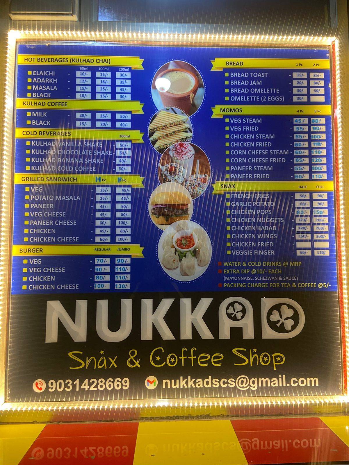Nukkad Snax & Coffee Shop menu