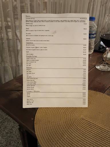 O Banquete cardápio