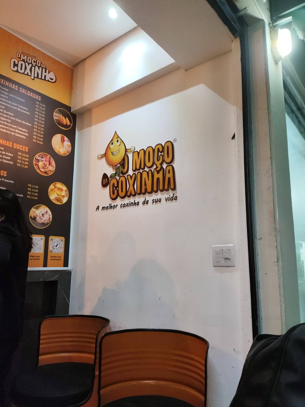 O Moço da Coxinha cardápio