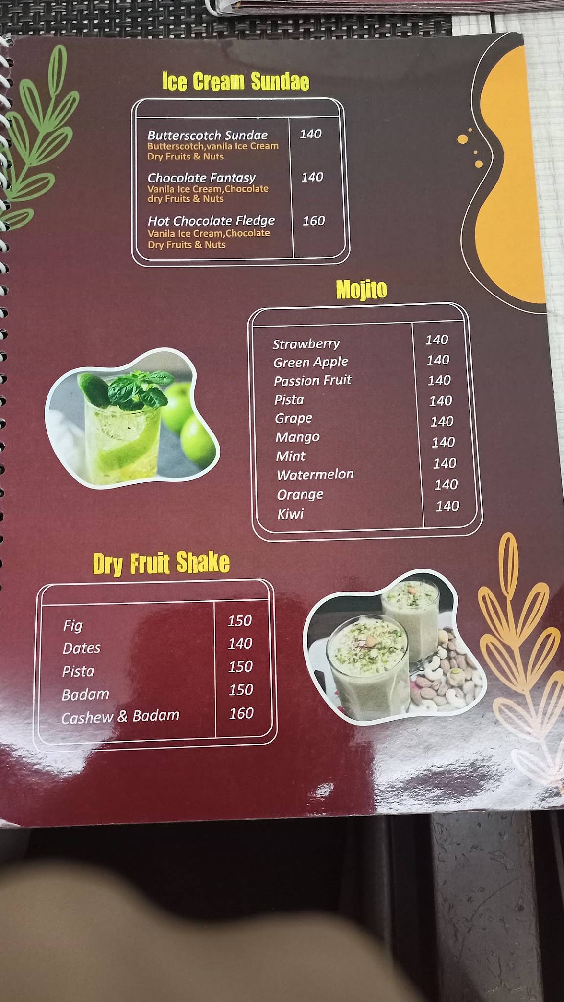 Ojeen- The Taste of Malabar menu