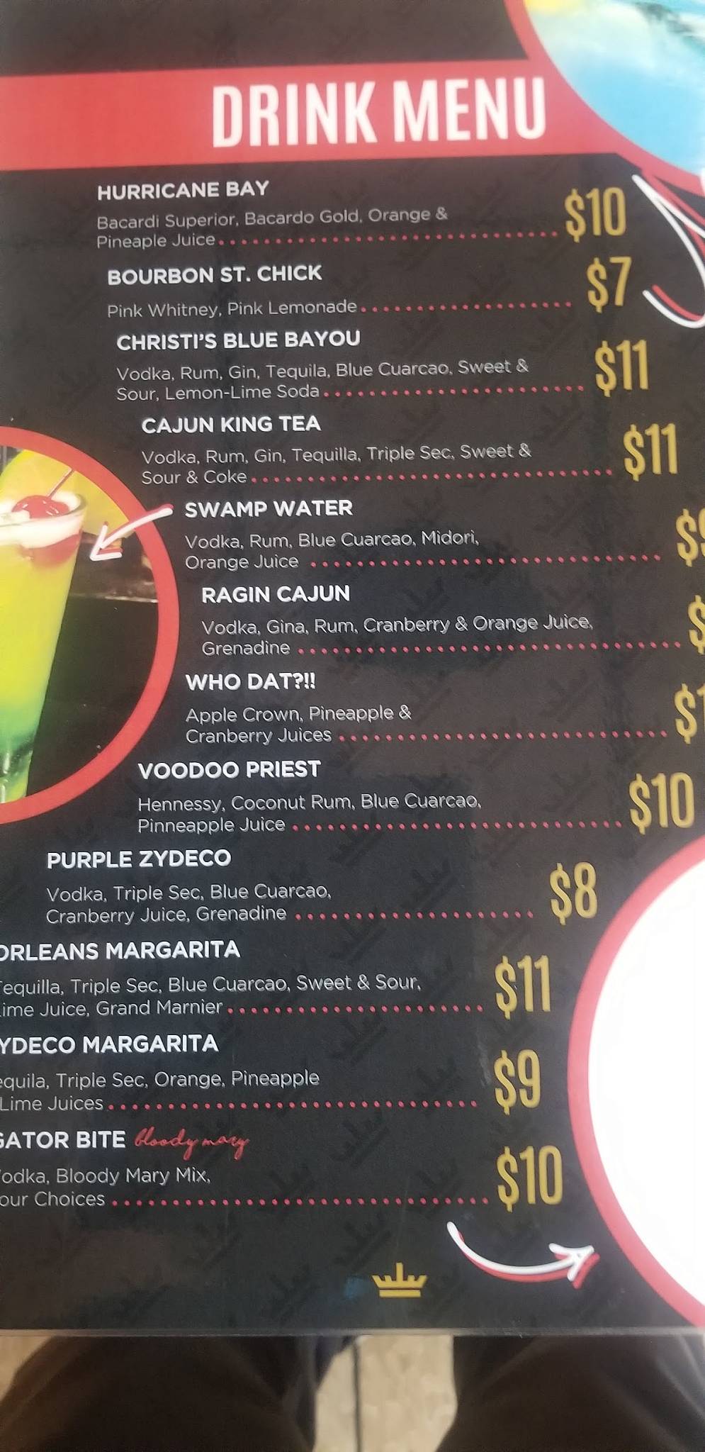 Menu at Cajun King Restaurant and Bar, Warr Acres, NW 63rd St