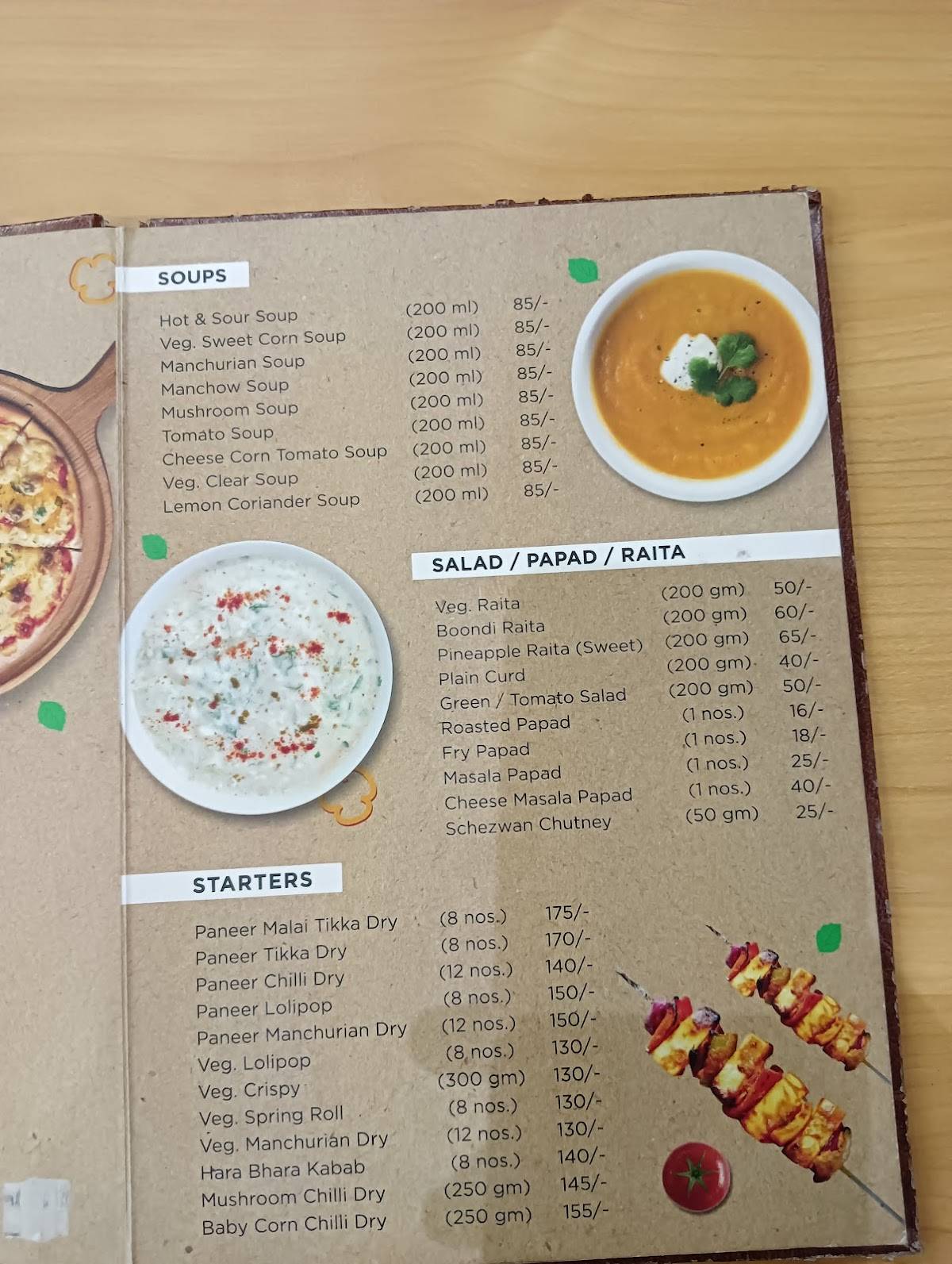 Orange Resturant & Banquet menu