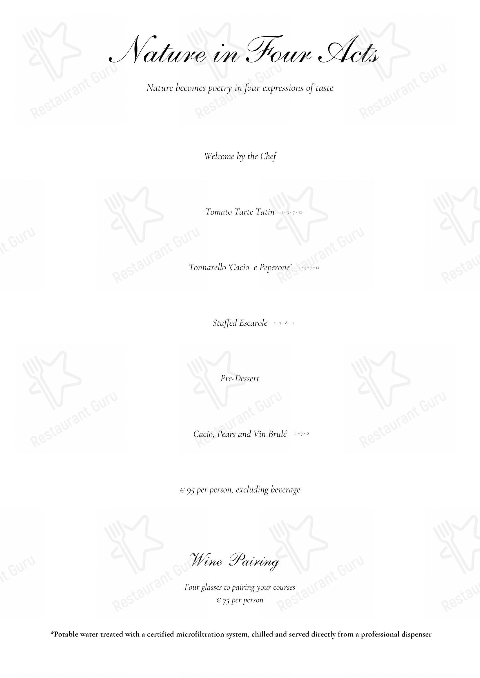 Menu di Oro Bistrot - Коктейльная карта