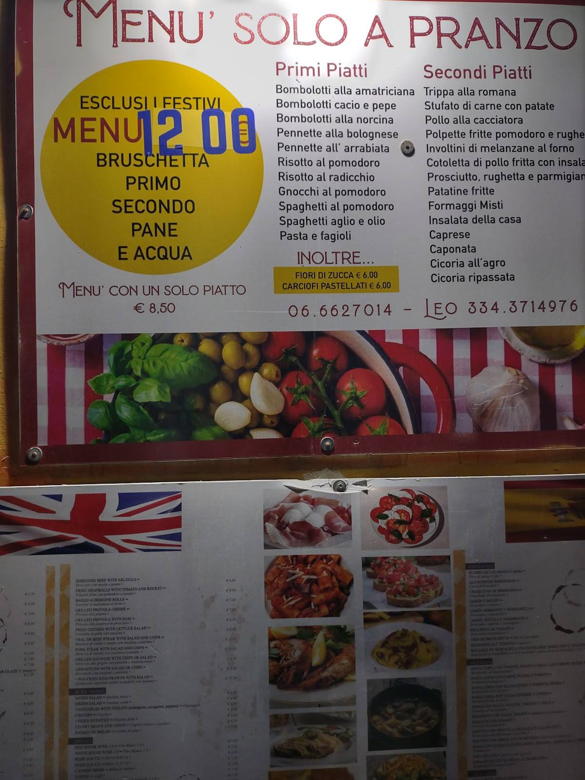 Menu di Osteria Antichi Sapori 