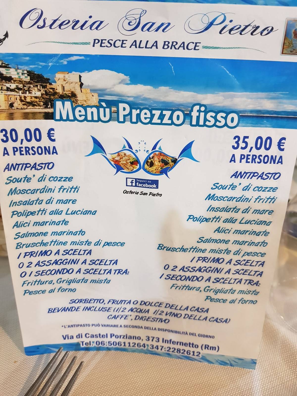 Menu di Osteria San Pietro 