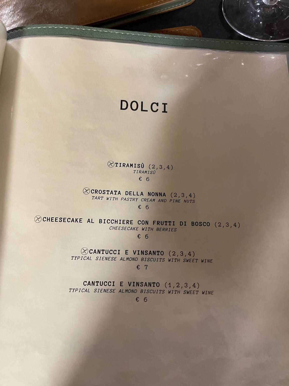 Menu di Osteria il Ghibellino 