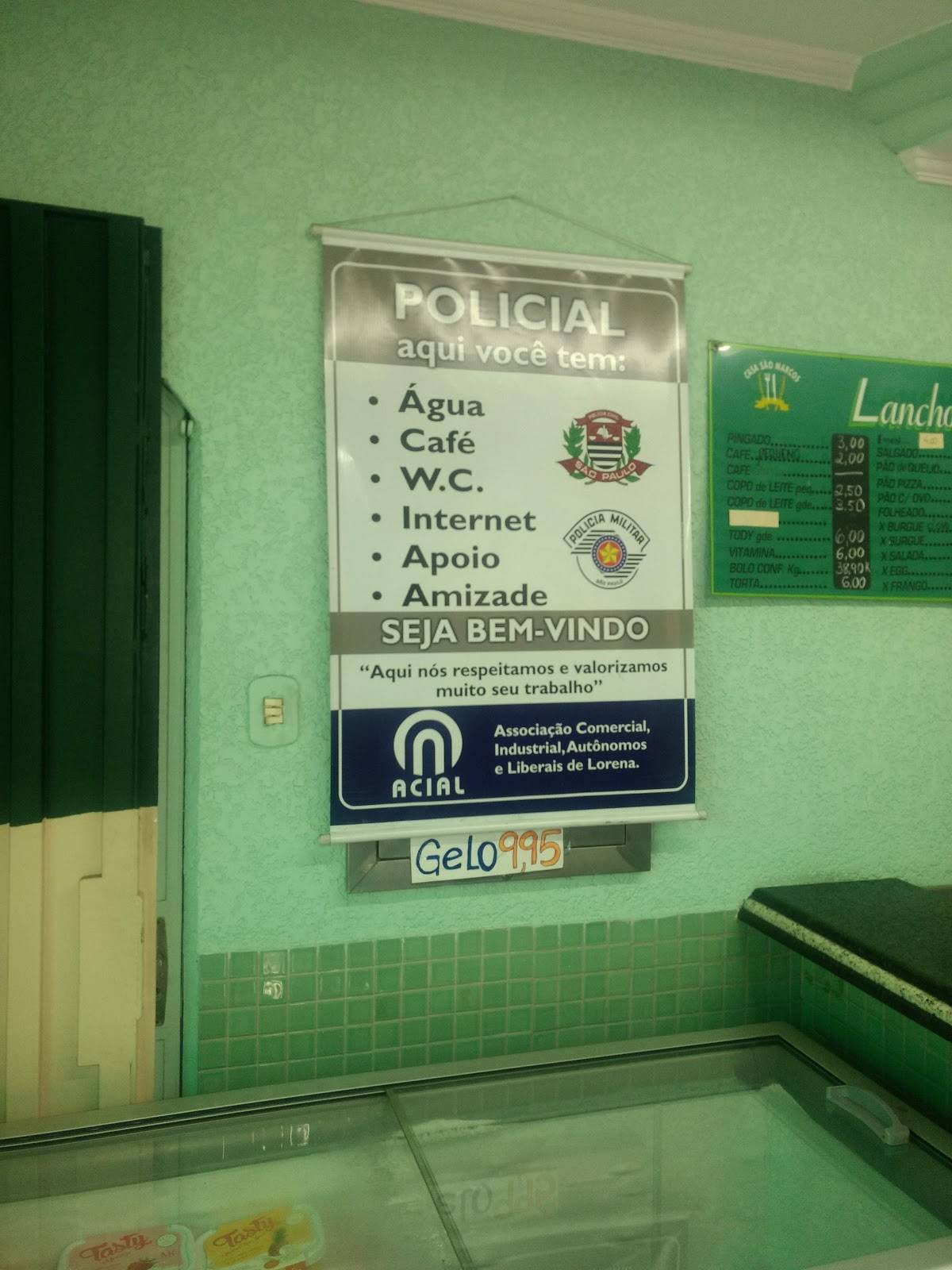 Nova Padaria São Marcos cardápio
