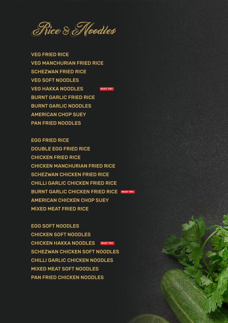 Pakka Local Gachibowli menu