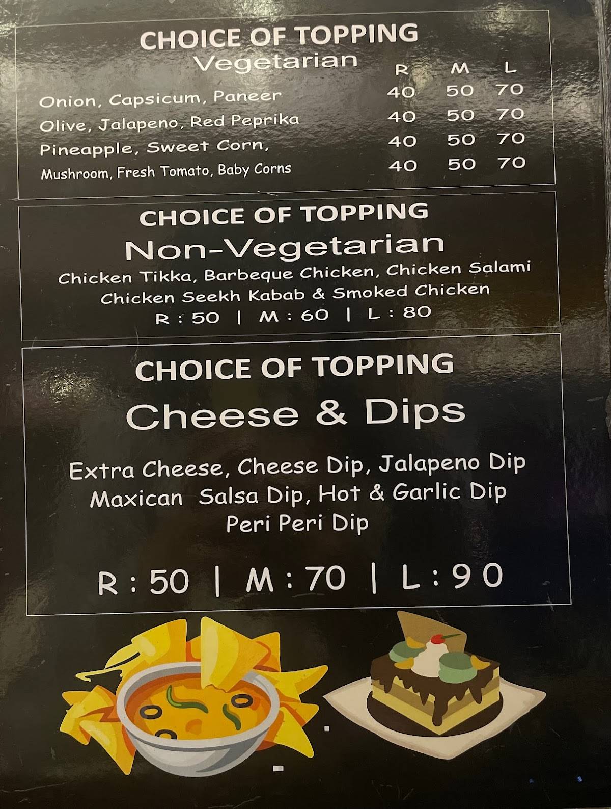Pizza Mannia menu