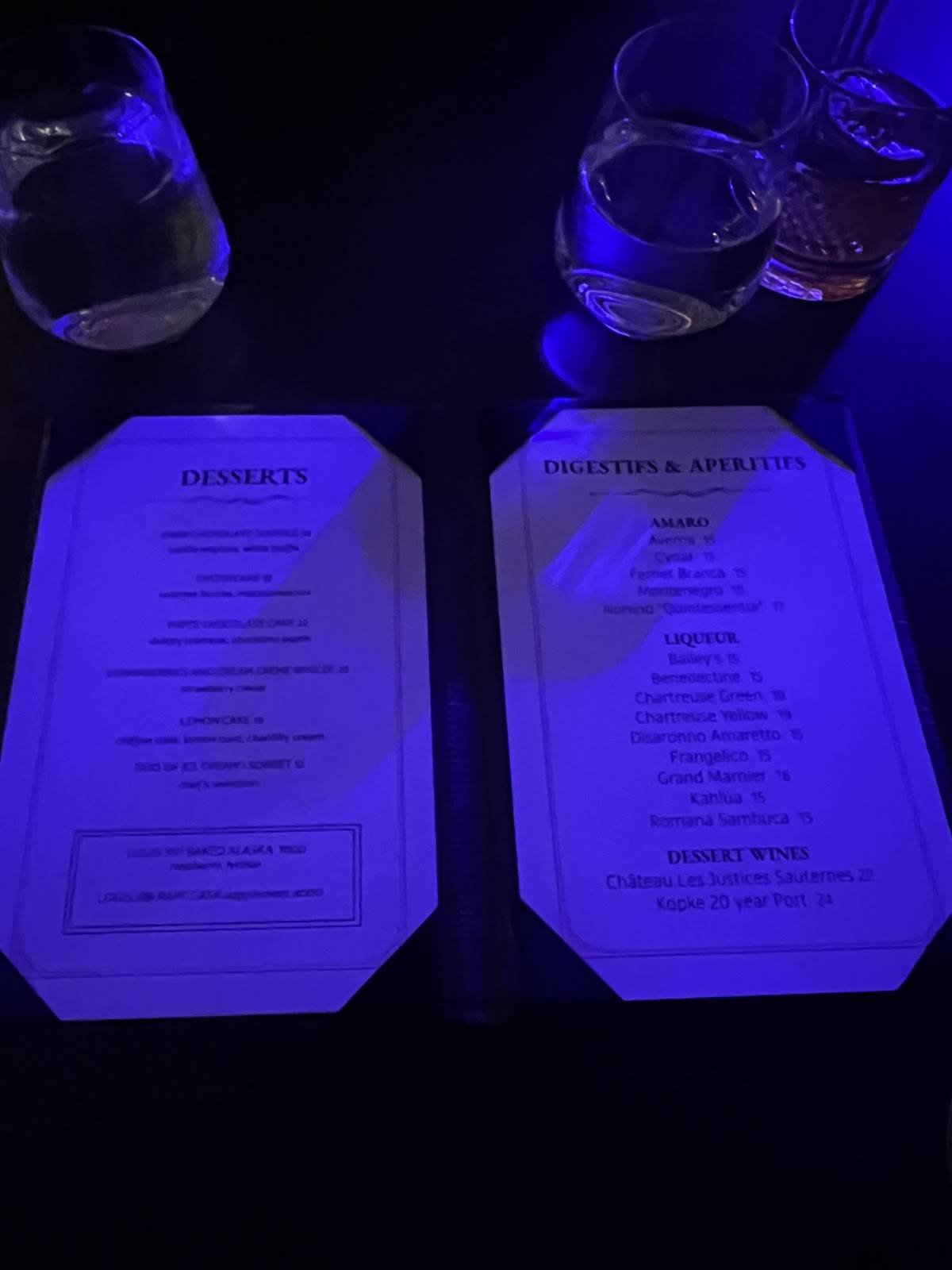 Menu at Papi Steak Las Vegas steakhouse, Las Vegas