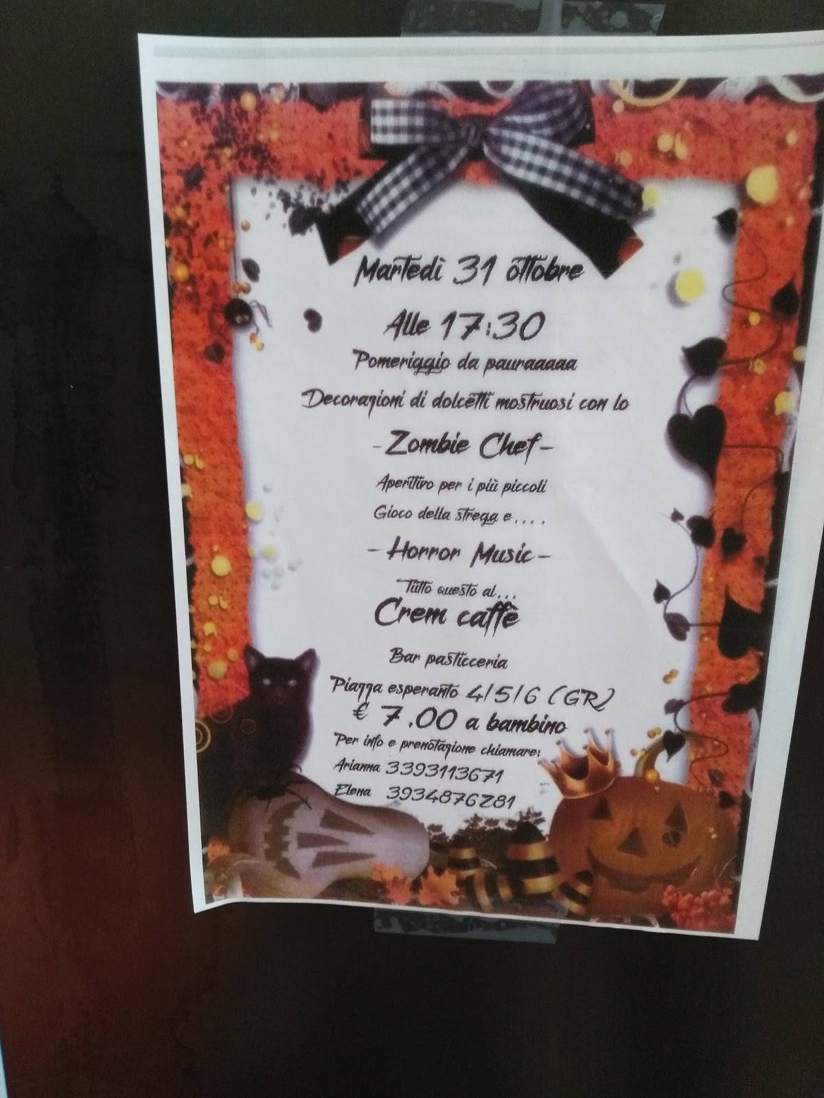 Menu di Pasticceria Crem Caffè 