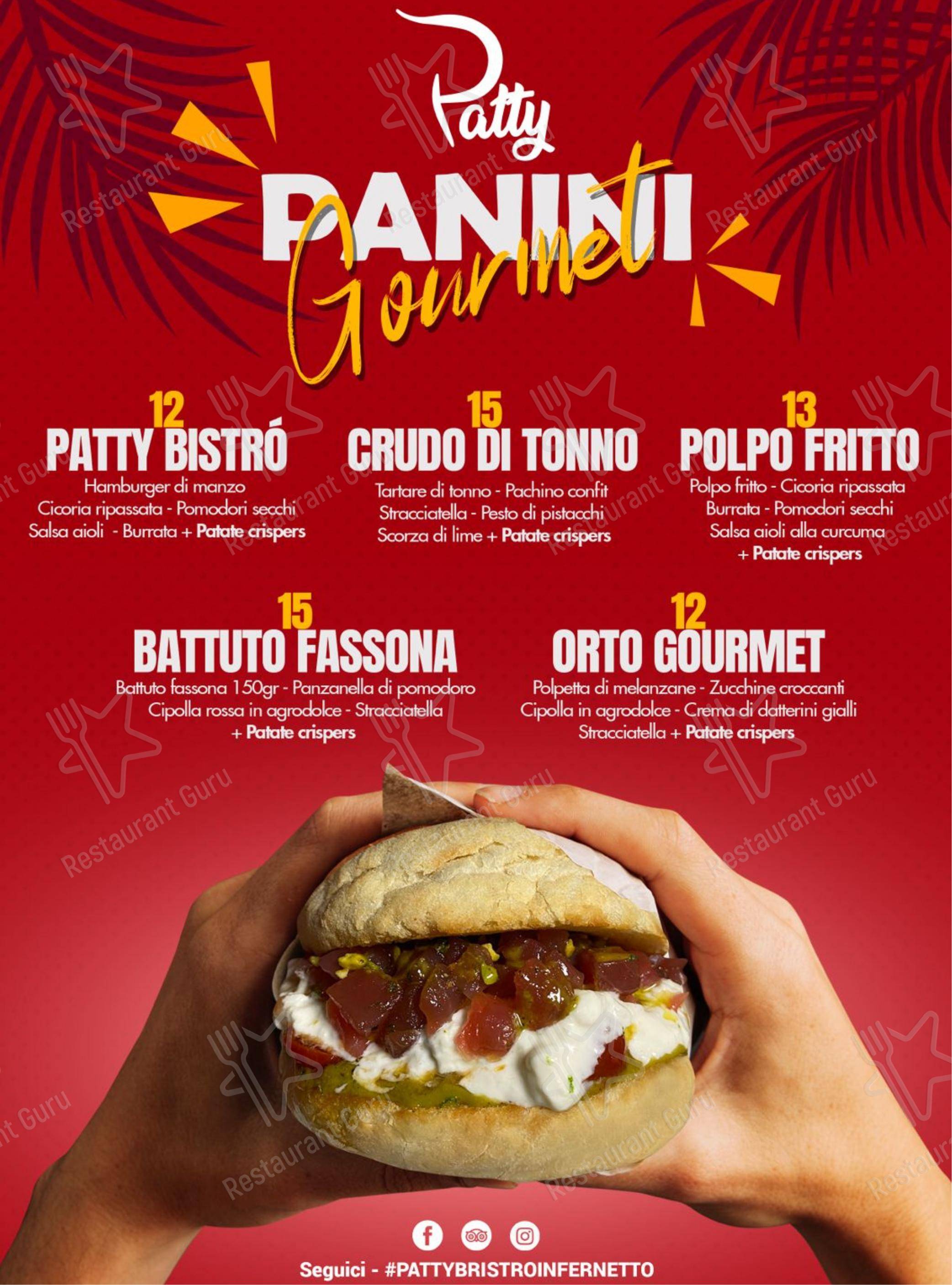 Menu di Patty Bistrò - Menu