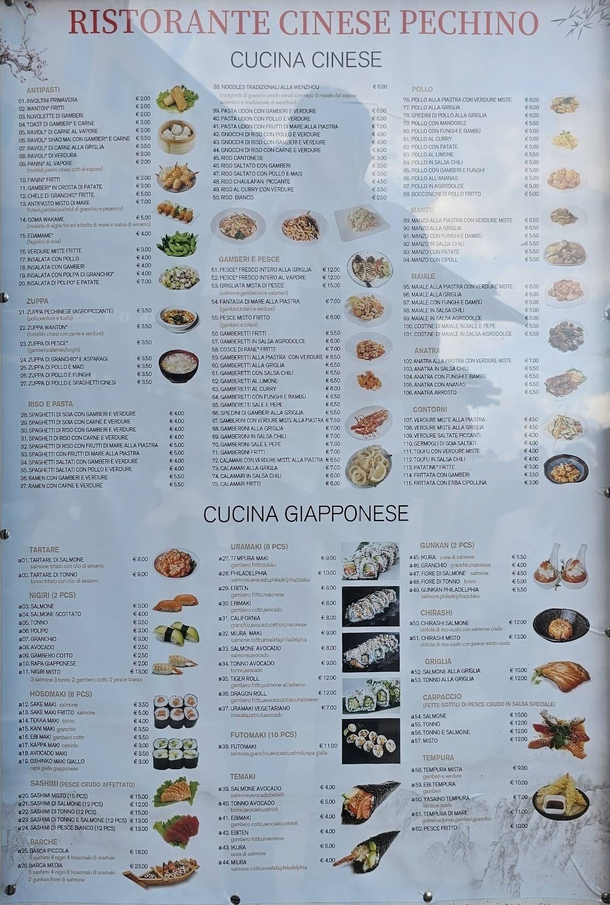 Menu di Pechino 