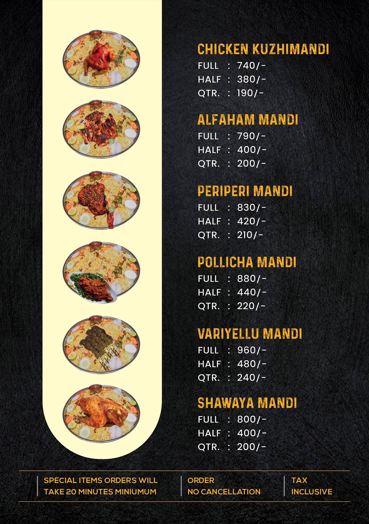 Pepper Mint Restaurant menu