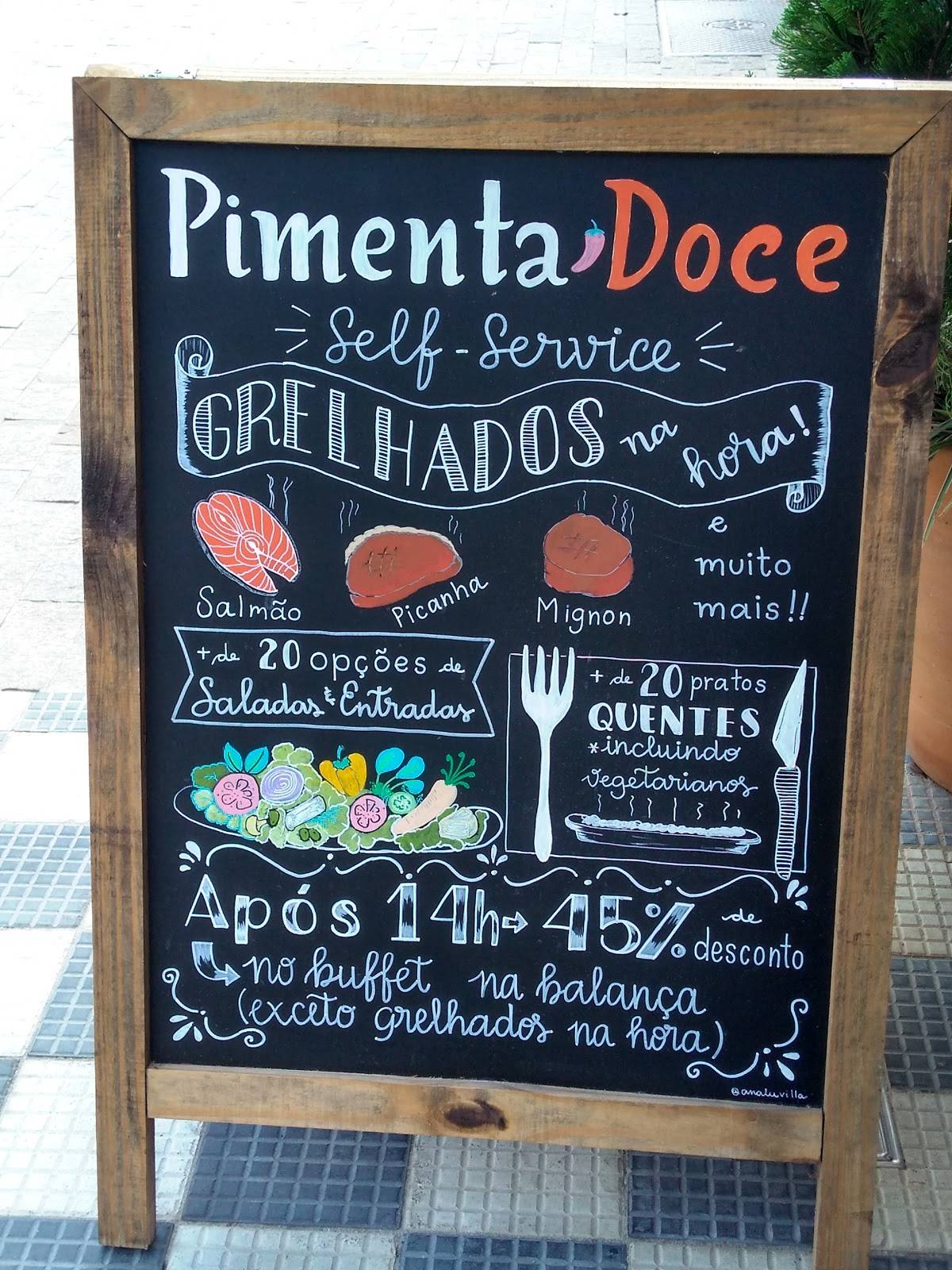 Pimenta Doce Restaurante cardápio