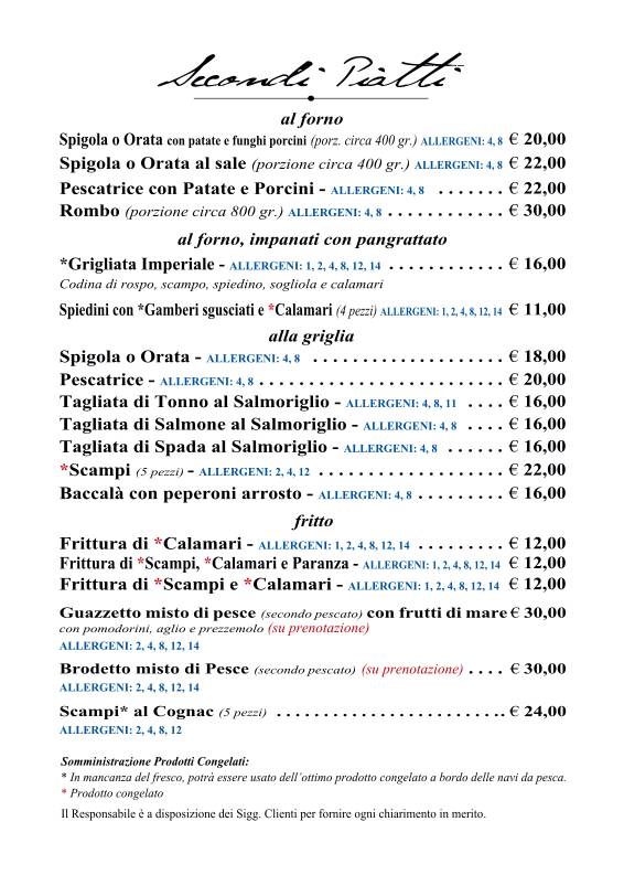 Menu di PiPè 