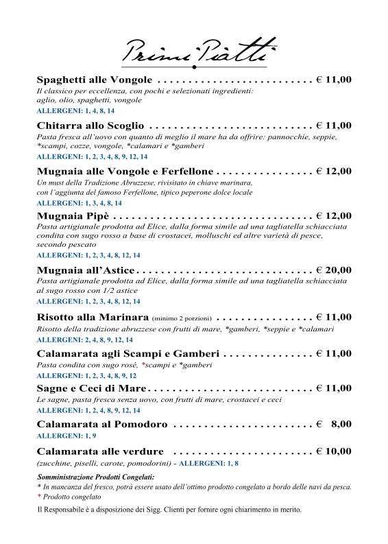 Menu di PiPè 