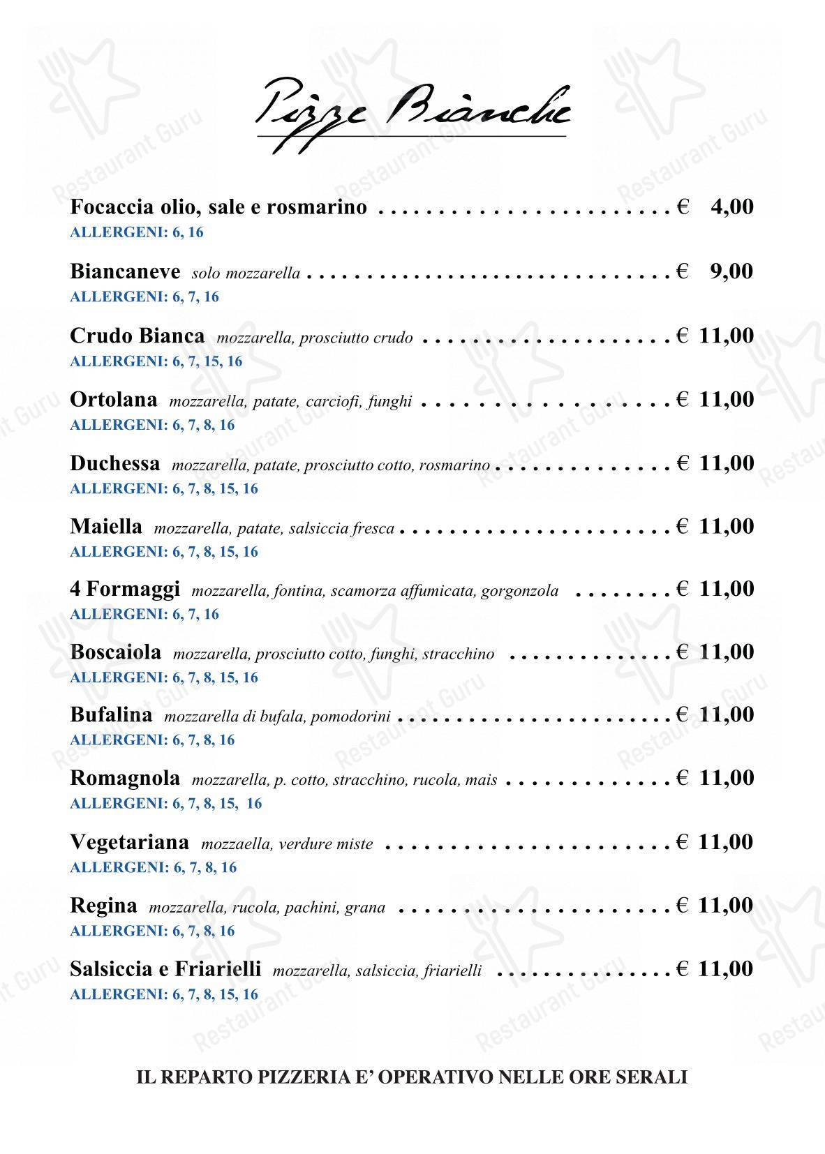 PiPè in Pescara - Menu bar