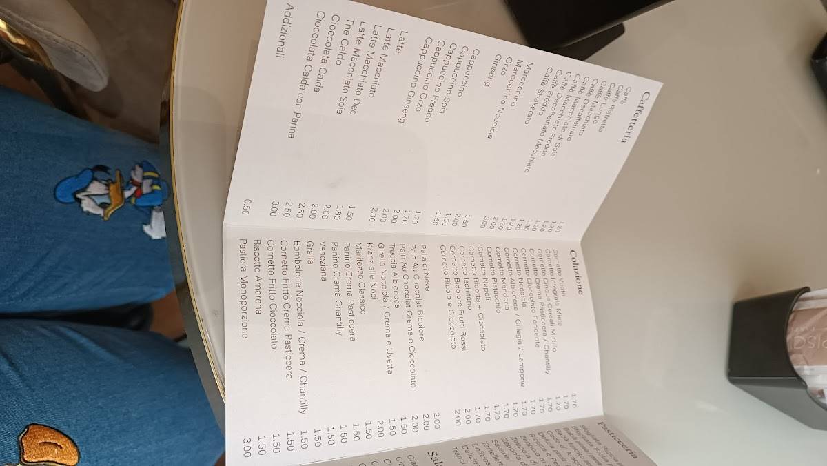 Menu di Piscitella 