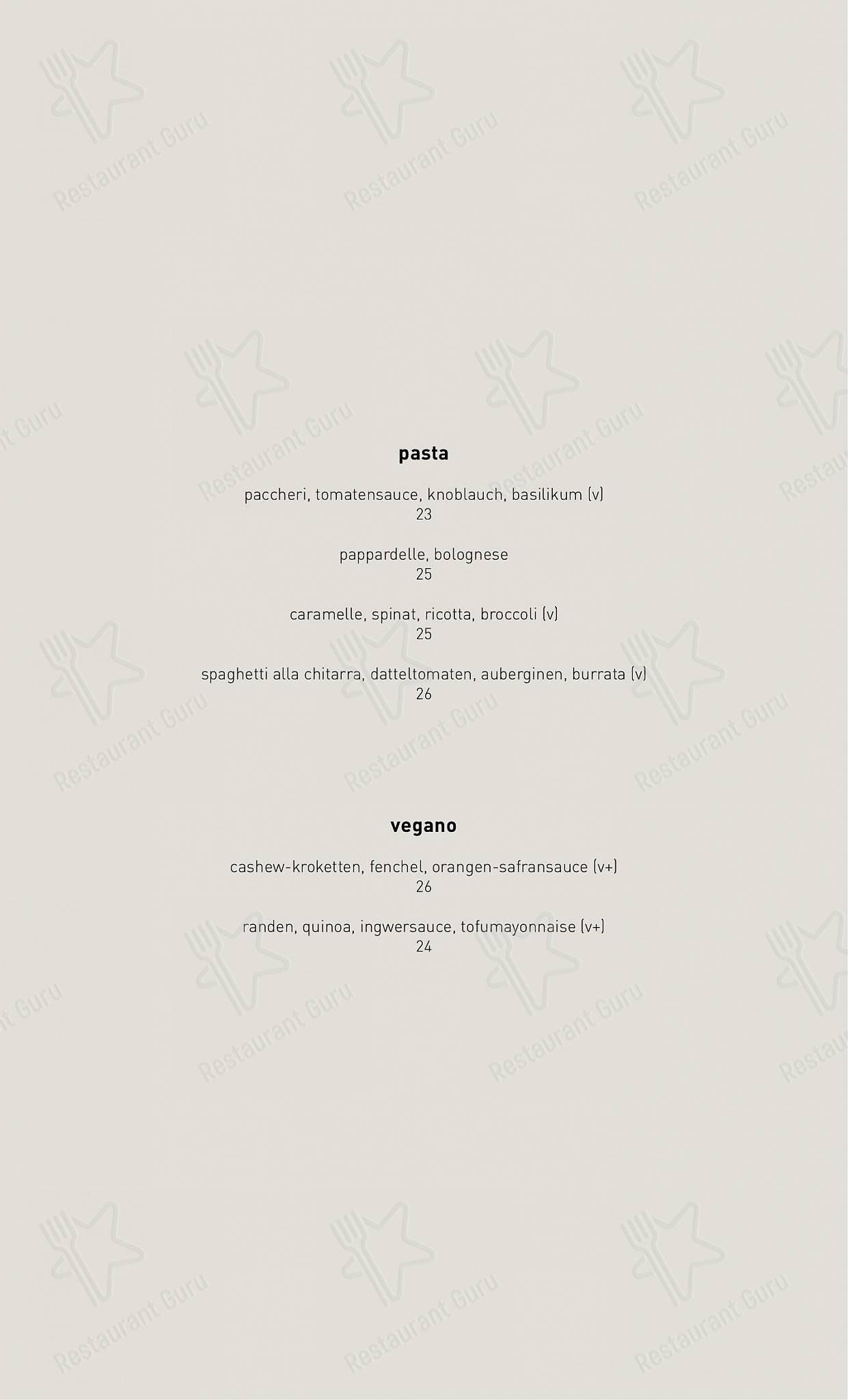 Menu di Più Schiffbau - Lunch Menu