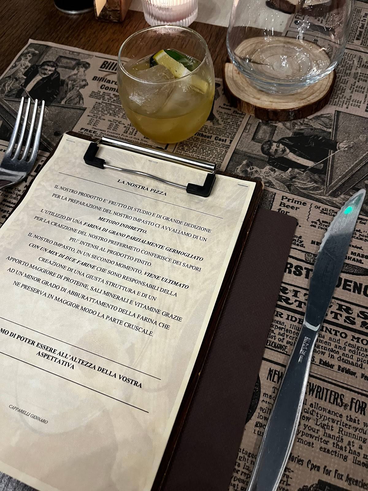 Menu di Pizzeria 52 Gradi 