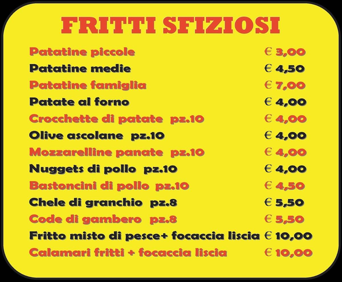 Menu di Pizza Chef 