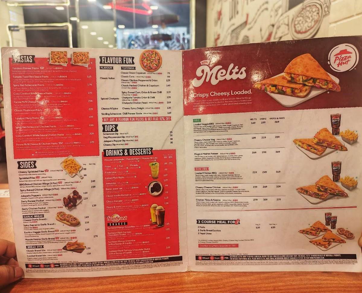 Pizza Hut menu