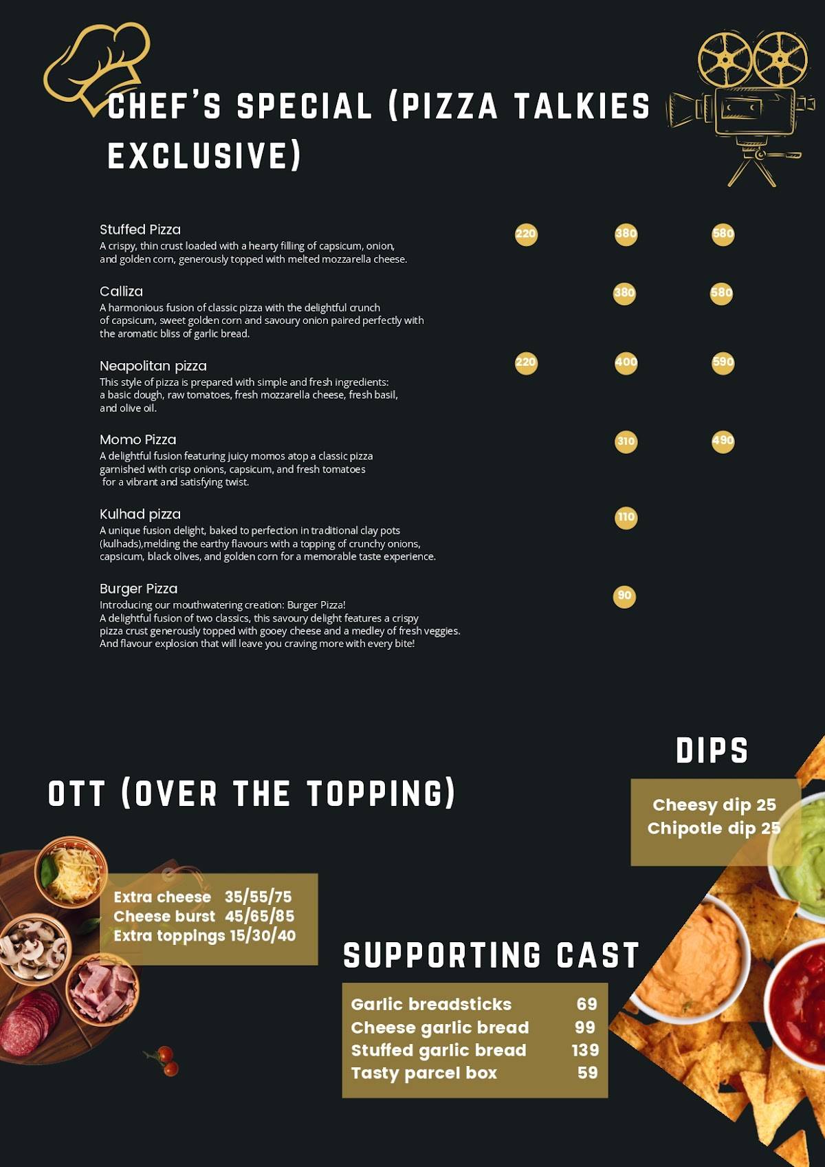Pizza Talkies ( The Filmy Cafe ) menu