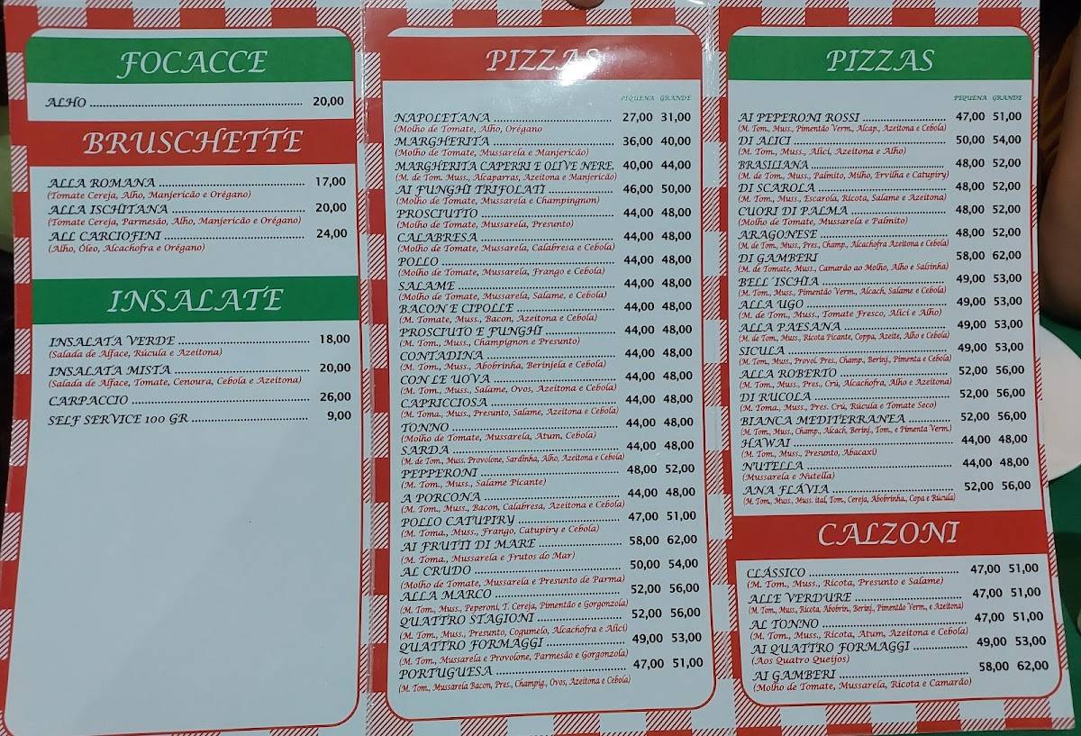 Pizza & Pasta da Walter cardápio