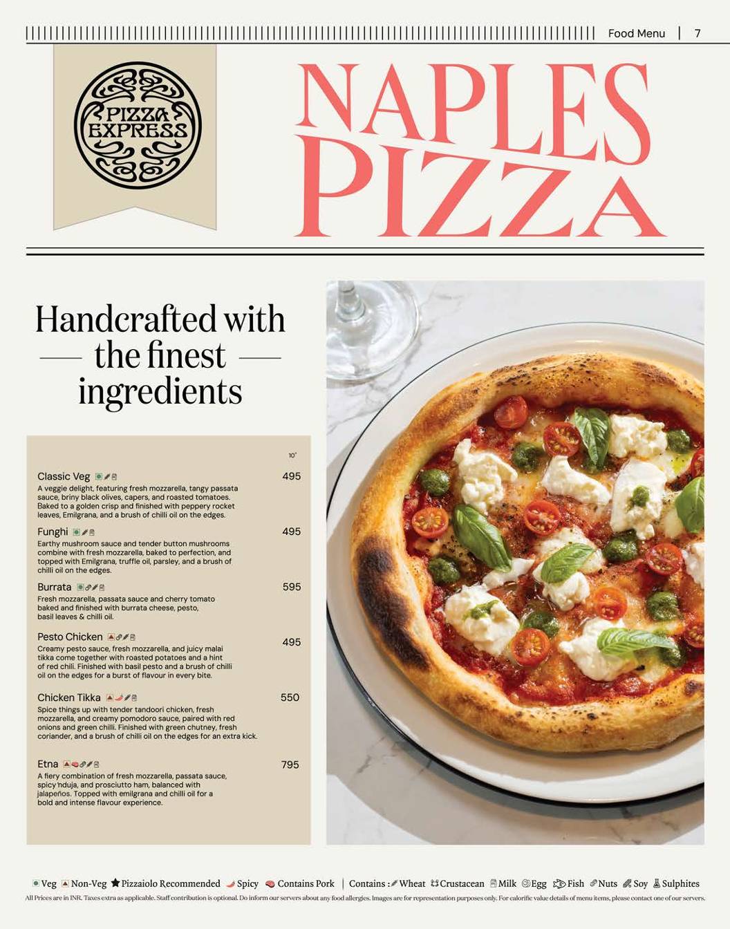 PizzaExpress menu