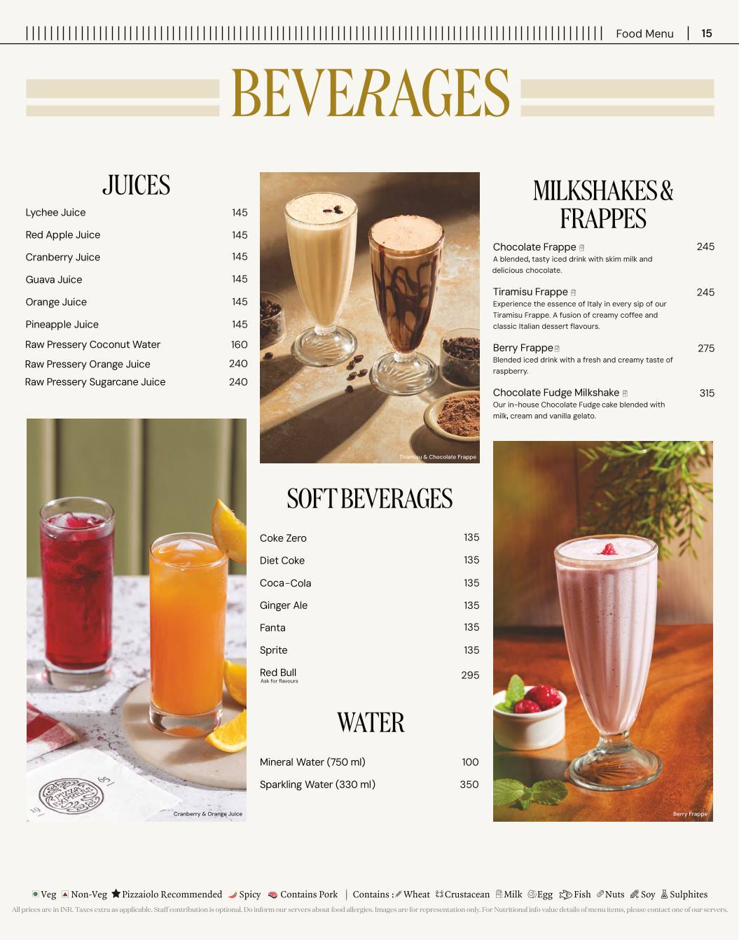 PizzaExpress menu