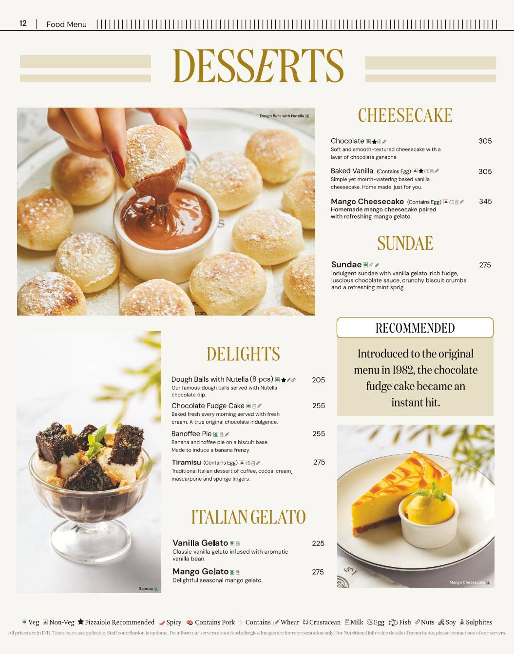 PizzaExpress menu