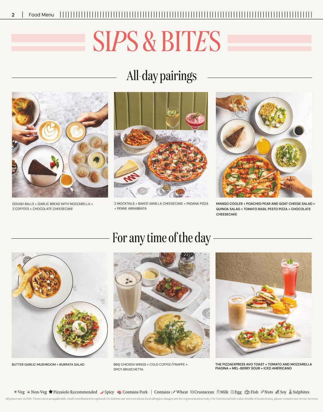 PizzaExpress menu