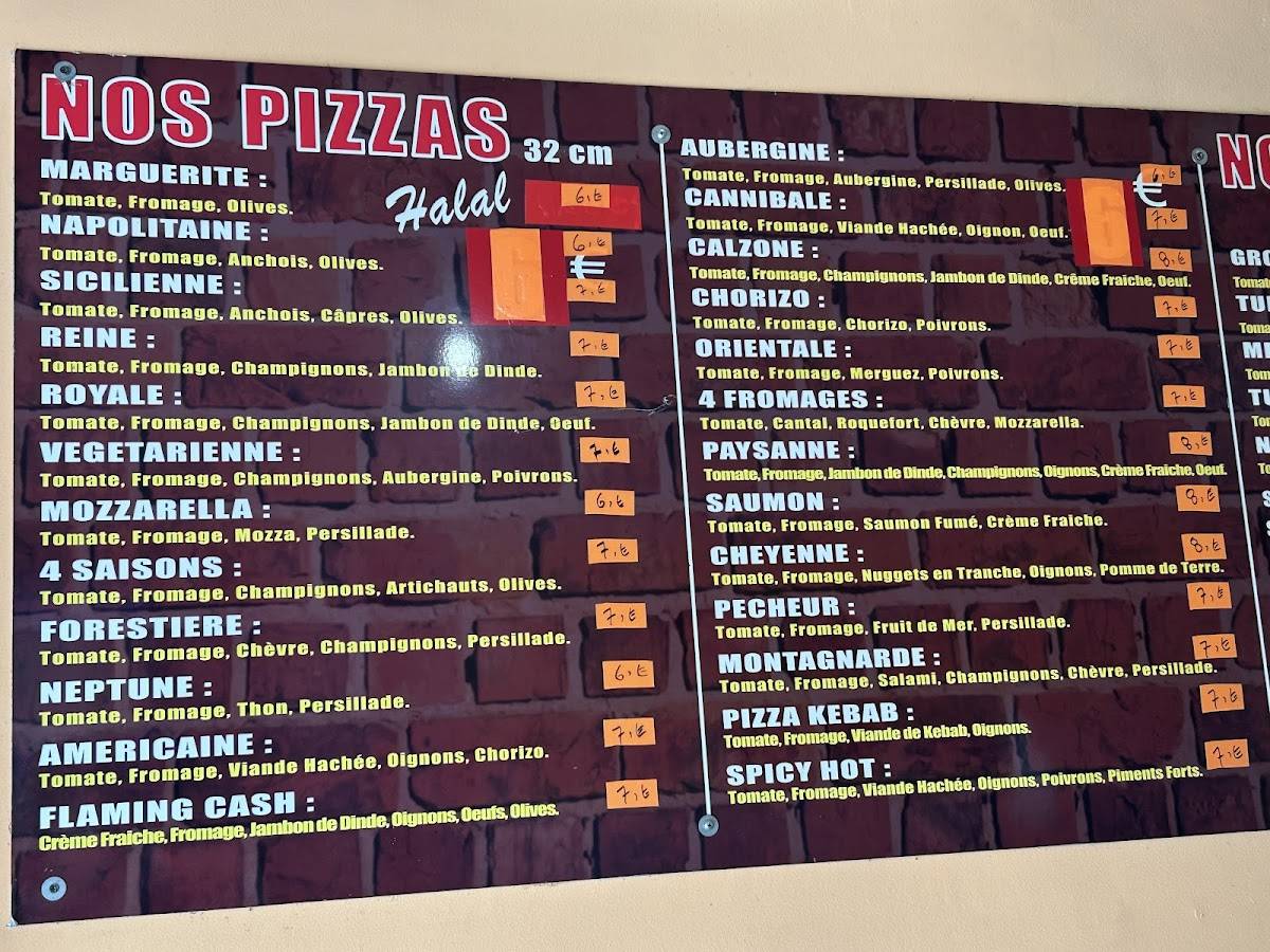 Menu de 7 DAYS Pizza à Nice