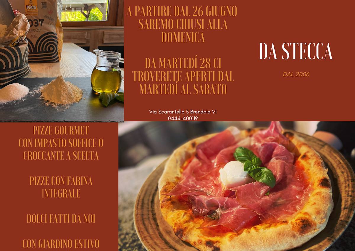Menu di Pizzeria Da Stecca 