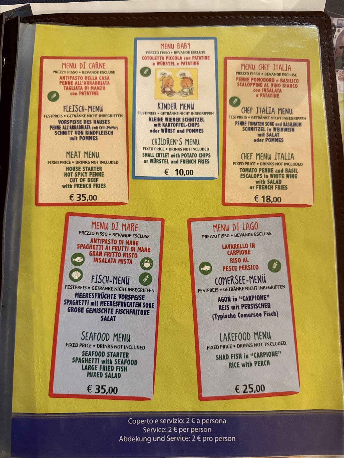 Menu di Pizzeria Il Timone 