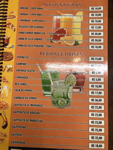 Pizzaria Forninho Mineiro cardápio