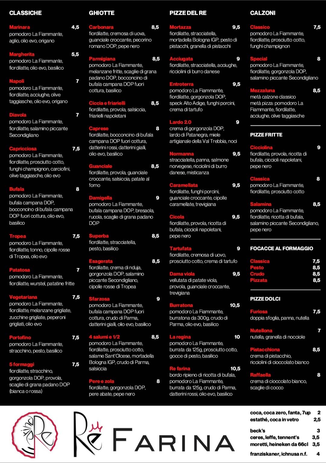 Menu di Re Farina 