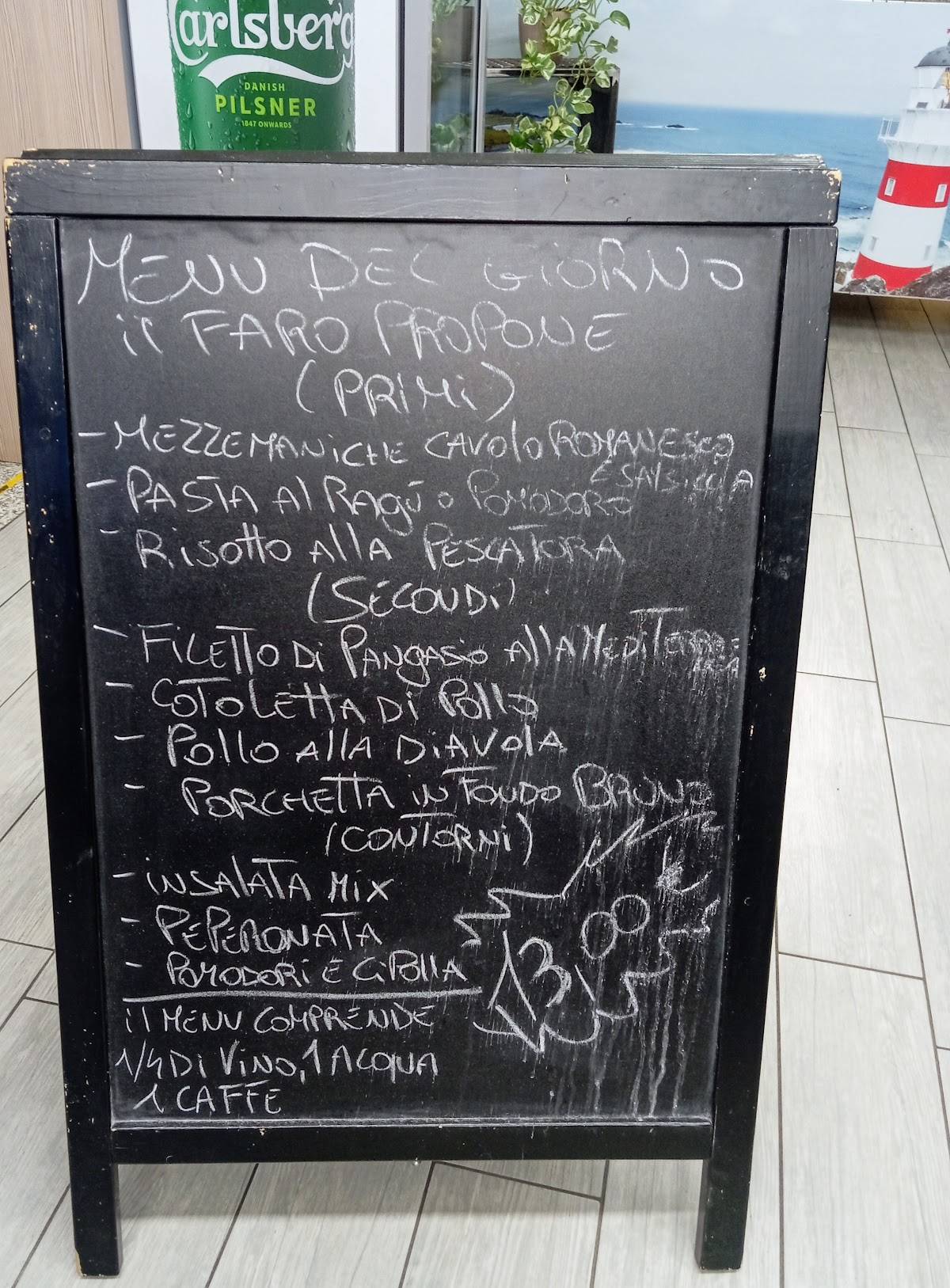 Menu di Pizzeria Ristorante Il Faro 
