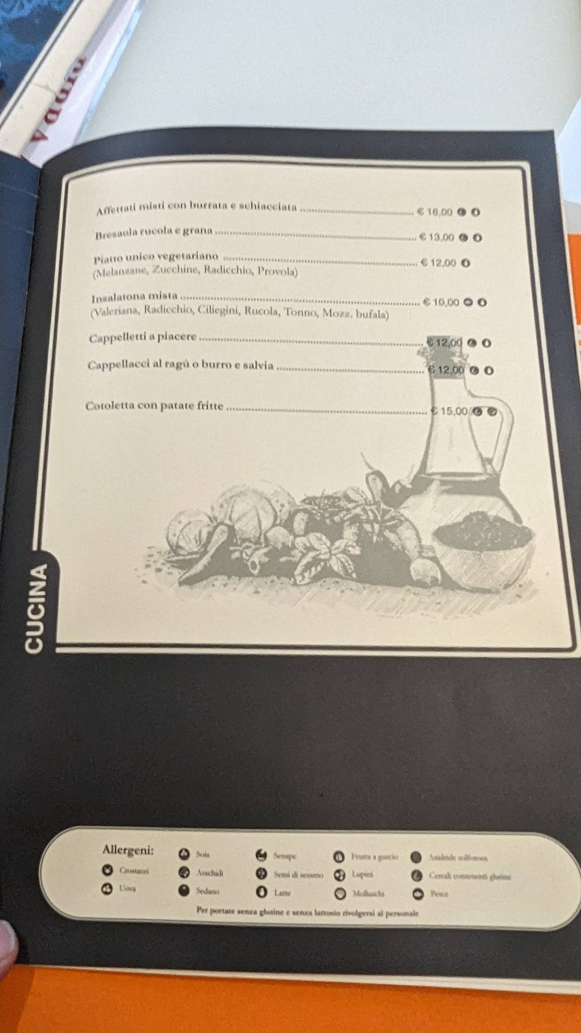 Menu di Pizzeria Ristorante Partenope 