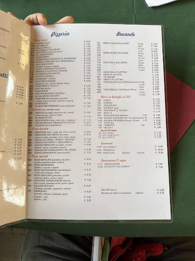 Menu di Pizzeria Sottolemura Ristorante 