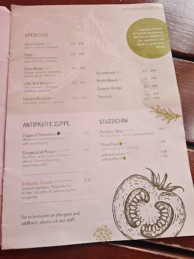 Menu de Tuscolo Munster view