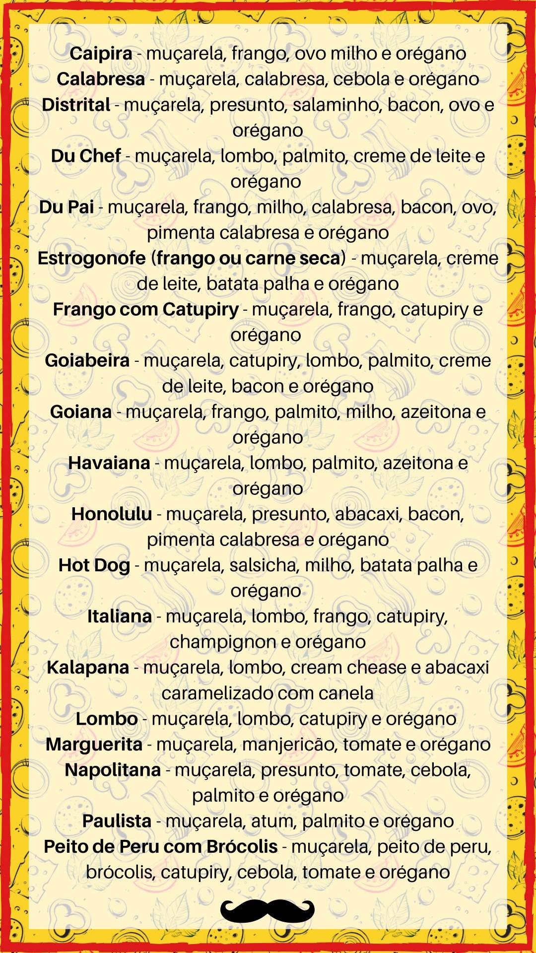 Zago's Pizzaria Delivery cardápio
