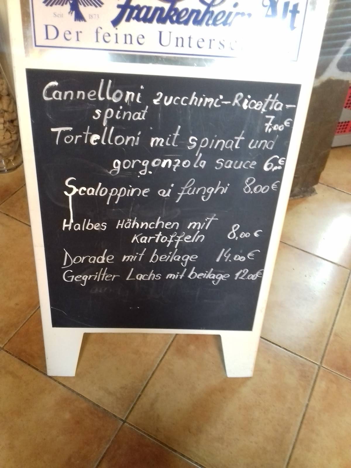 Speisekarte von Pizzeria da Liliana, Wuppertal