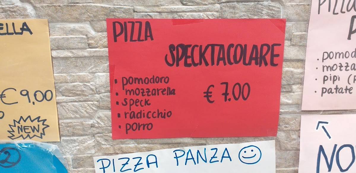 Menu di Pizzeria d'asporto La Colonna 