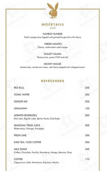 Roso menu