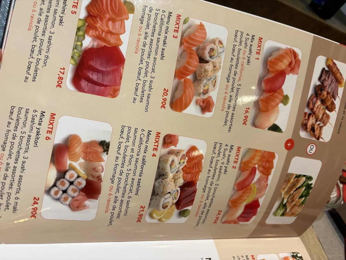 Menu de Poisson Rouge