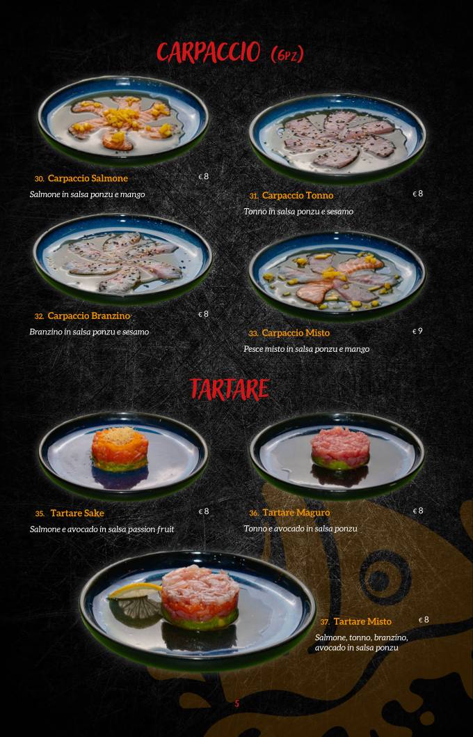 Menu di Miyako Sushi Restaurant 