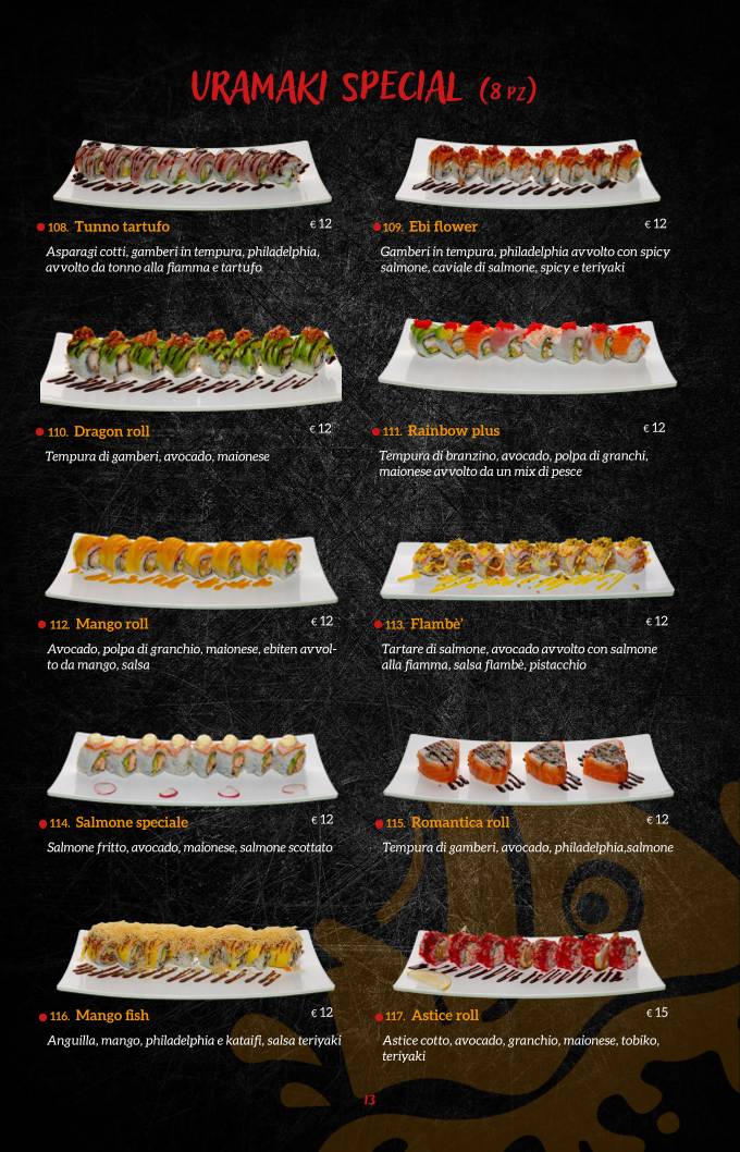 Menu di Miyako Sushi Restaurant 